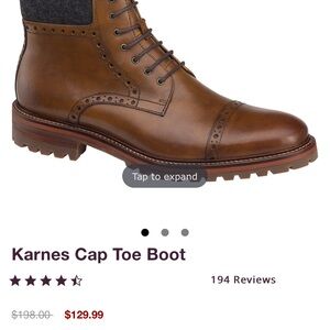 Karnes Cap toe boot